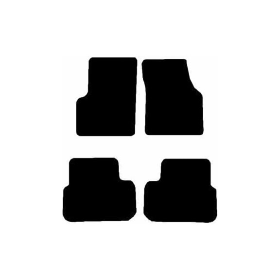 Auto Mats and Accessories 4 Piece Set Custom Carpeted Floor Mats Compatible with 2016-2024 Land Rover Discovery Sport (Black) Made in the USA