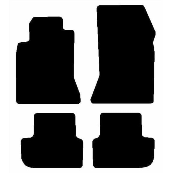 Auto Mats and Accessories 4 Piece Set Custom Carpeted Floor Mats Compatible with 2017-2019 Infiniti QX30 (Black) Made in the USA