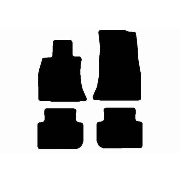 Auto Mats and Accessories 4 Piece Set Custom Carpeted Floor Mats Compatible with 2018-2023 Kia Stinger RWD (Black) Made in the USA