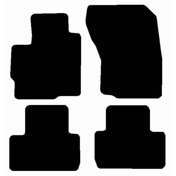 Auto Mats and Accessories Custom Fit Carpet Floor Mats Compatible with 2011-2024 Mitsubishi Outlander Sport  4-Piece Set (Black), Made in USA