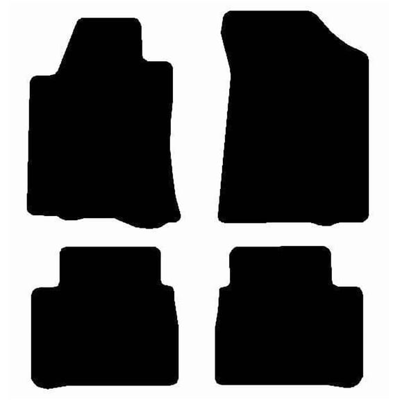 Auto Mats and Accessories Custom Fit Carpet Floor Mats Compatible with 2013-2018 Nissan Altima Sedan  4-Piece Set (Black), Made in USA