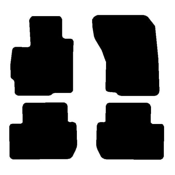 Auto Mats and Accessories Custom Fit Carpet Floor Mats Compatible with 2014-2021 Mitsubishi Outlander  4-Piece Set (Black), Made in USA