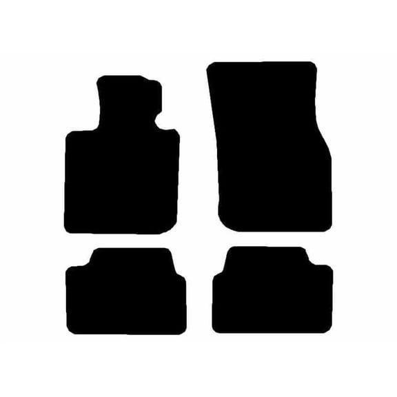 Auto Mats and Accessories Custom Fit Carpet Floor Mats Compatible with 2014-2024 Mini Cooper Hard Top 4-Door  4-Piece Set (Black), Made in USA