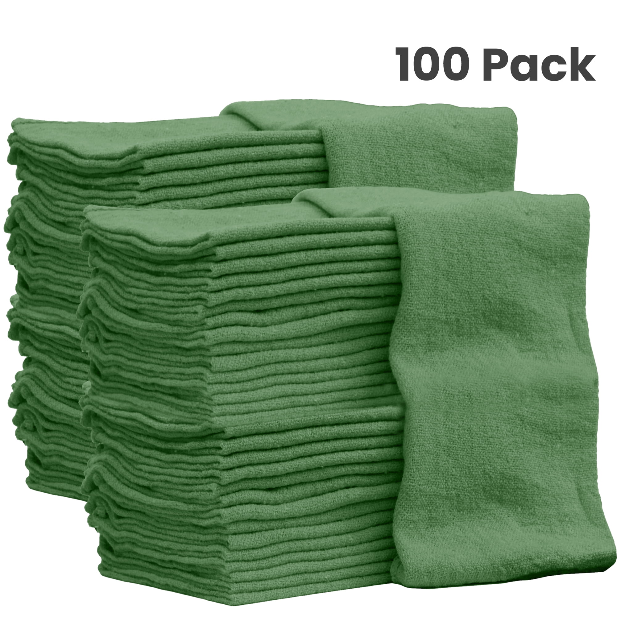 Auto-Mechanic Shop Towels 100 pack Shop Rags 100% Cotton Commercial ...