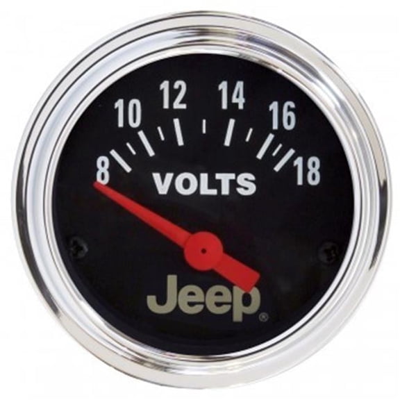 Auto Meter  2.06 in. Electric Voltmeter Gauge