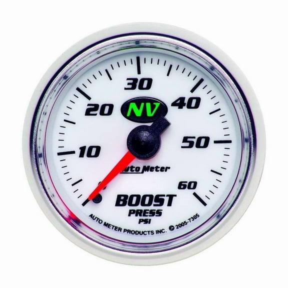 Autometer 2-1/16in NV/S Boost Gauge 0-60psi