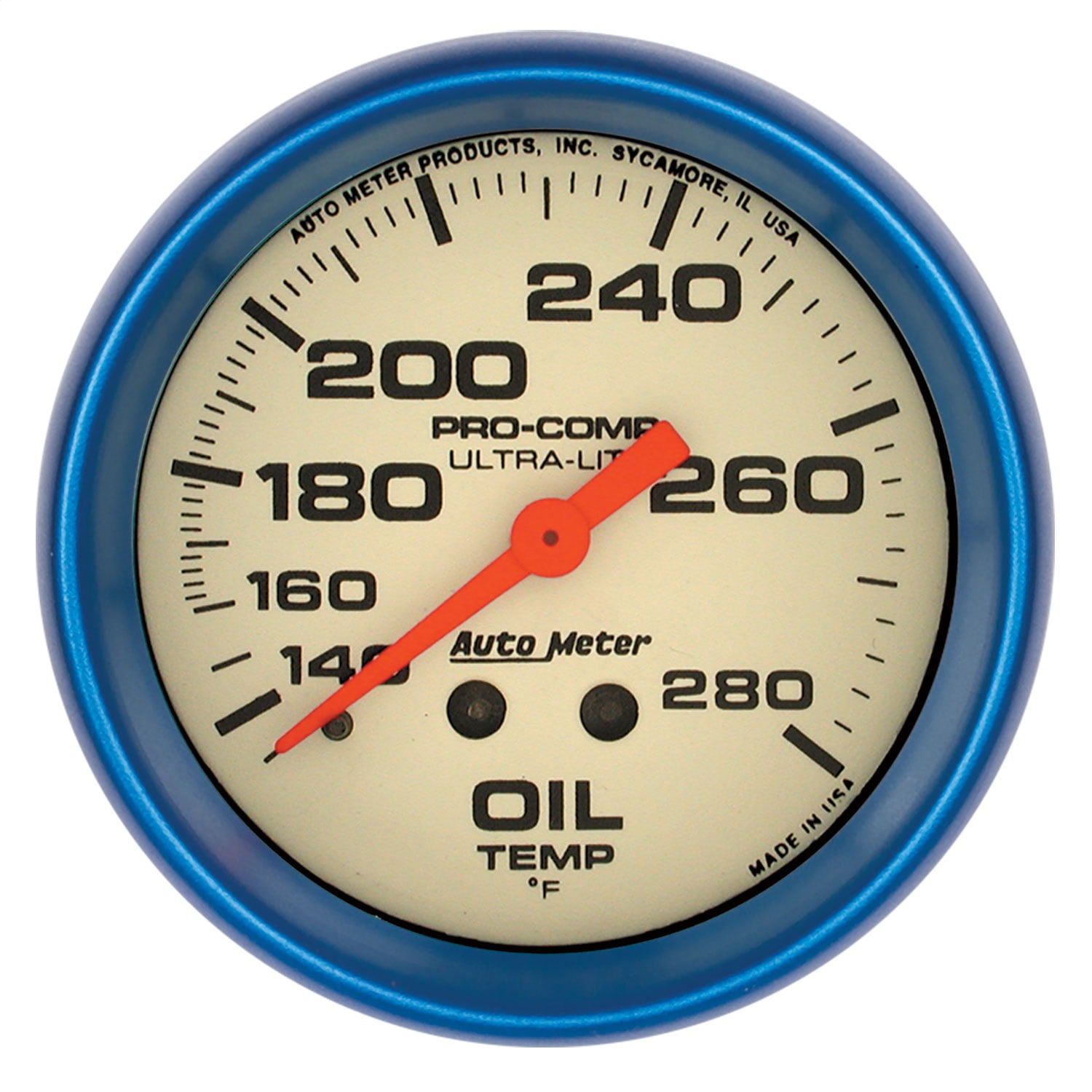 Auto Meter 25/8 UltraNite Oil Temp Gauge 140280