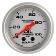 thumbnail image 1 of Auto Meter 200790-33 - Marine 2.06" Silver In-Dash Mount Mechanical Oil Pressure Gauge, 1 of 3