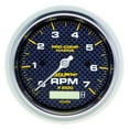 thumbnail image 1 of Auto Meter 200890-40 - Marine 3.37" Carbon Fiber In-Dash Mount Electric Tachometer/Hourmeter Gauge, 1 of 1