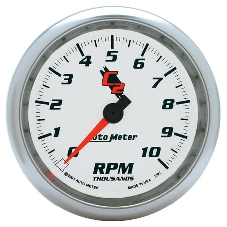 Autometer 7297 C2 Tachometer, 3-3/8", 10K Rpm, In-Dash