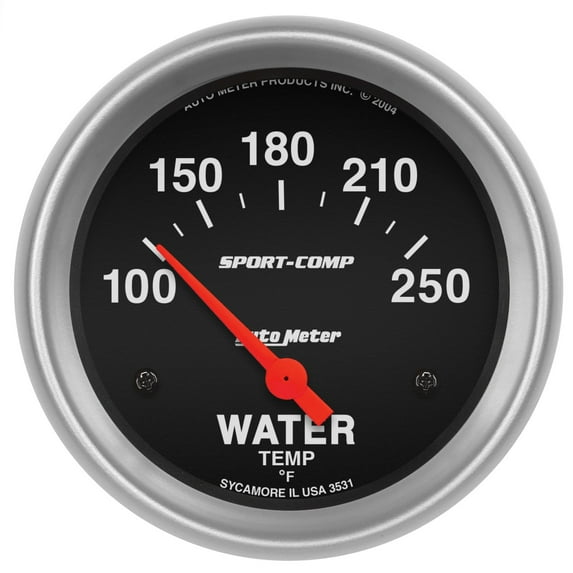 AUTO METER 3531 2-5/8IN WATER TEMP, 100- 250F, SSE