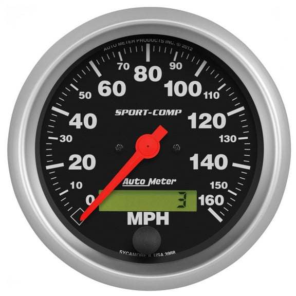 Auto Meter 3988 Sport-Comp Electric Programmable Speedometer
