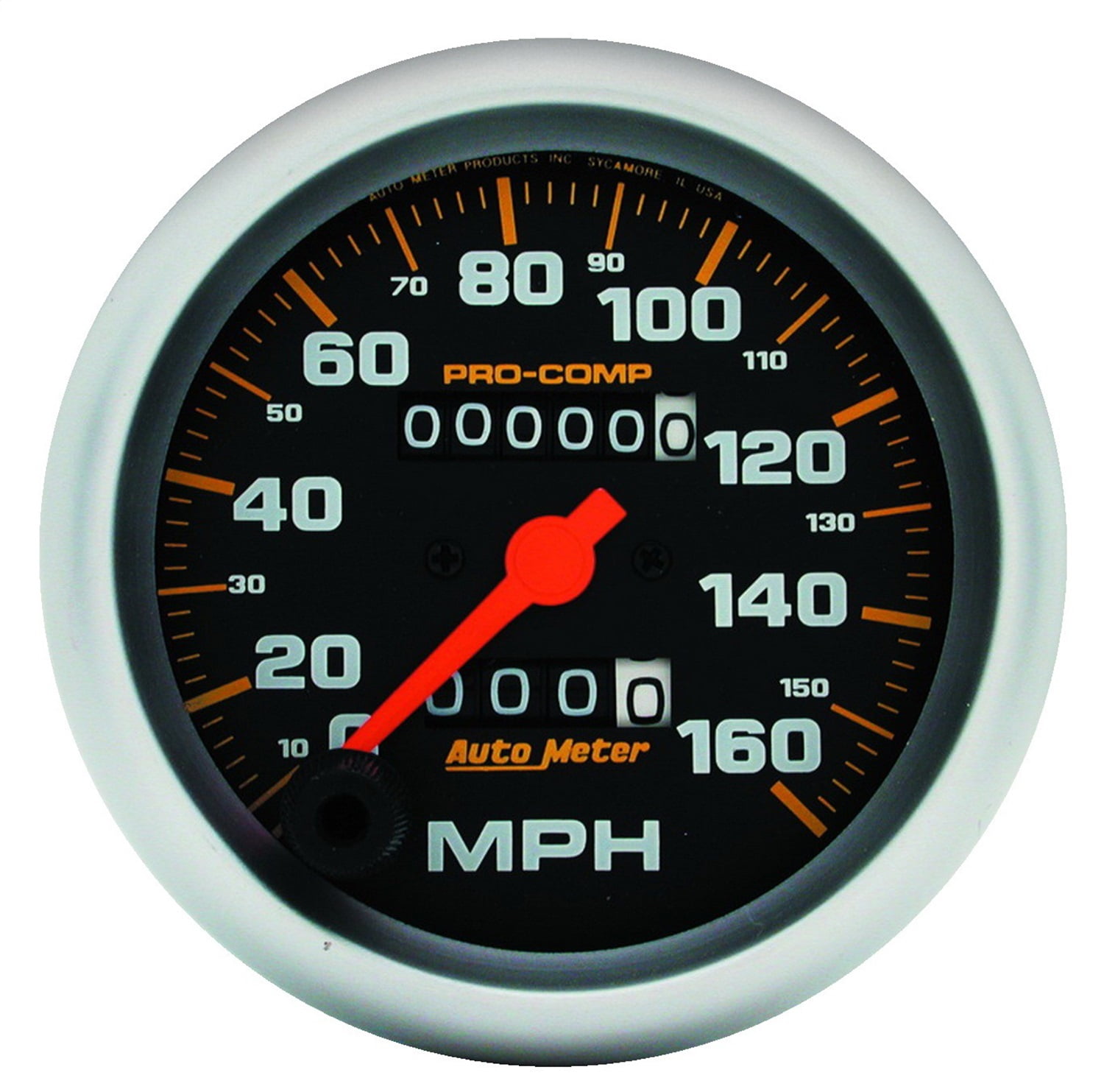 Autometer 5153 Pro-Comp Speedometer, 3-3/8", 160 MPH , Mechanical
