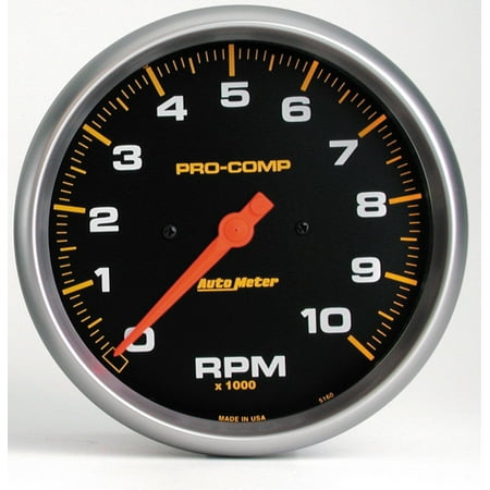 AUTO METER 5160 5IN TACH, 10,000 RPM, IN- DASH, ELEC