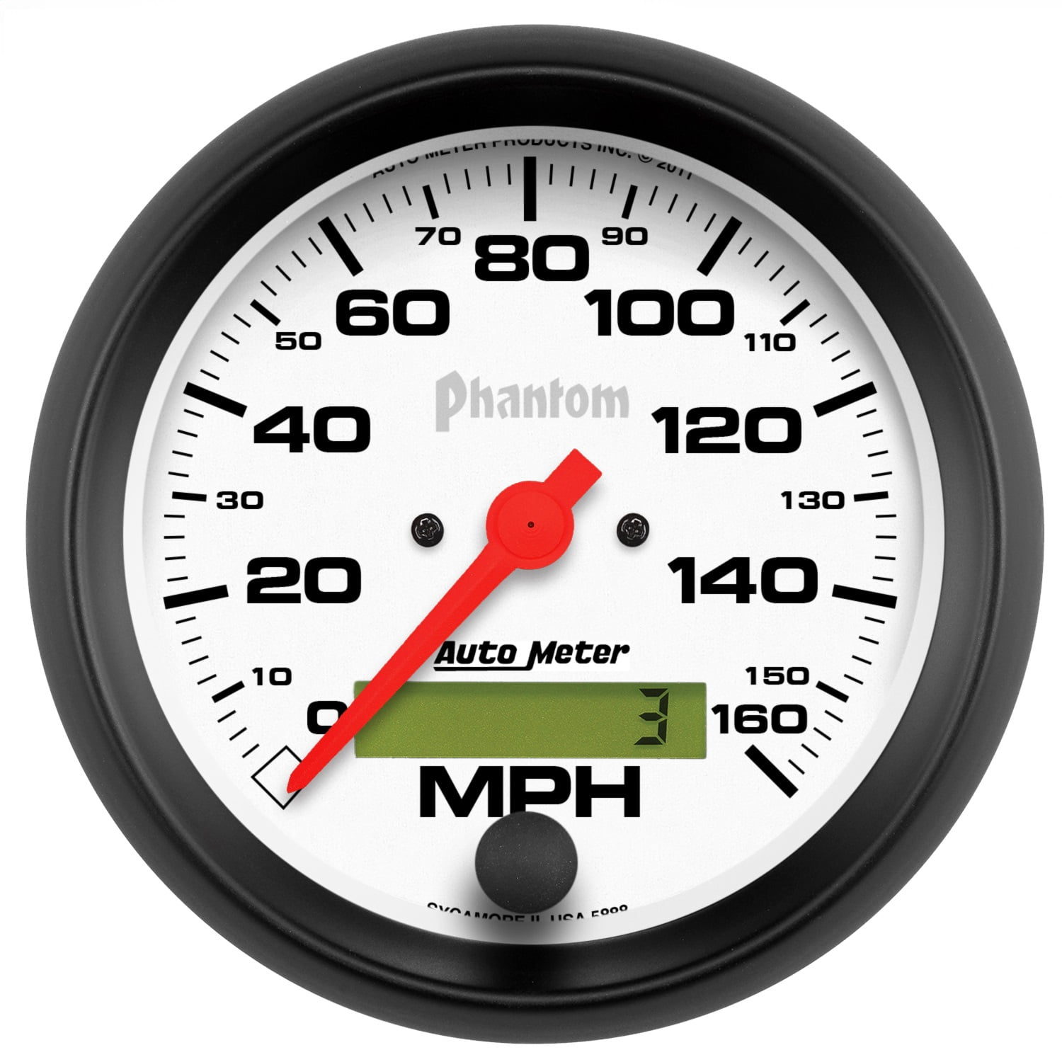 Auto Meter Digital Speedometer Auto Meter 5888 Phantom In-Dash Electric Speedometer3.375 in. - Walmart.com