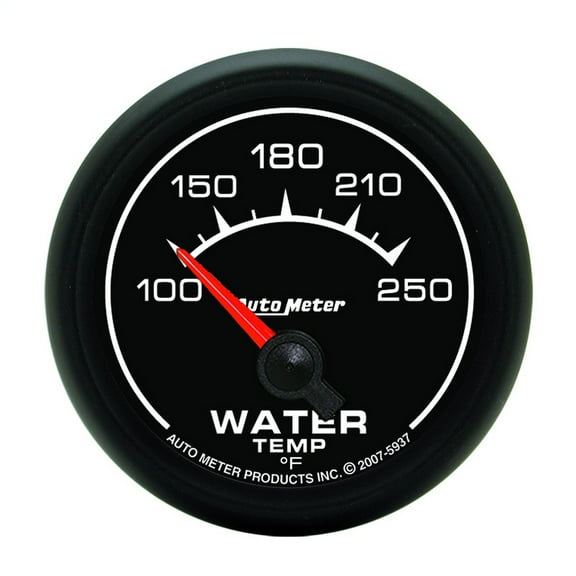 Auto Meter 5937 ES 2-1/16 100-250 F Short Sweep Electric Water Temperature Gauge