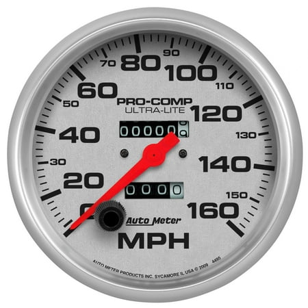 Autometer 4495 Ultra-Lite Speedometer, 5", 160 MPH , Mechanical