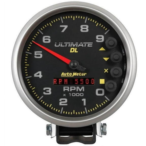 Auto Meter 5in Ultimate DL Tach 9000 RPM Black
