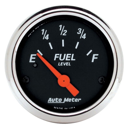 Auto Meter Designer Black Fuel Level Gauge - 1424