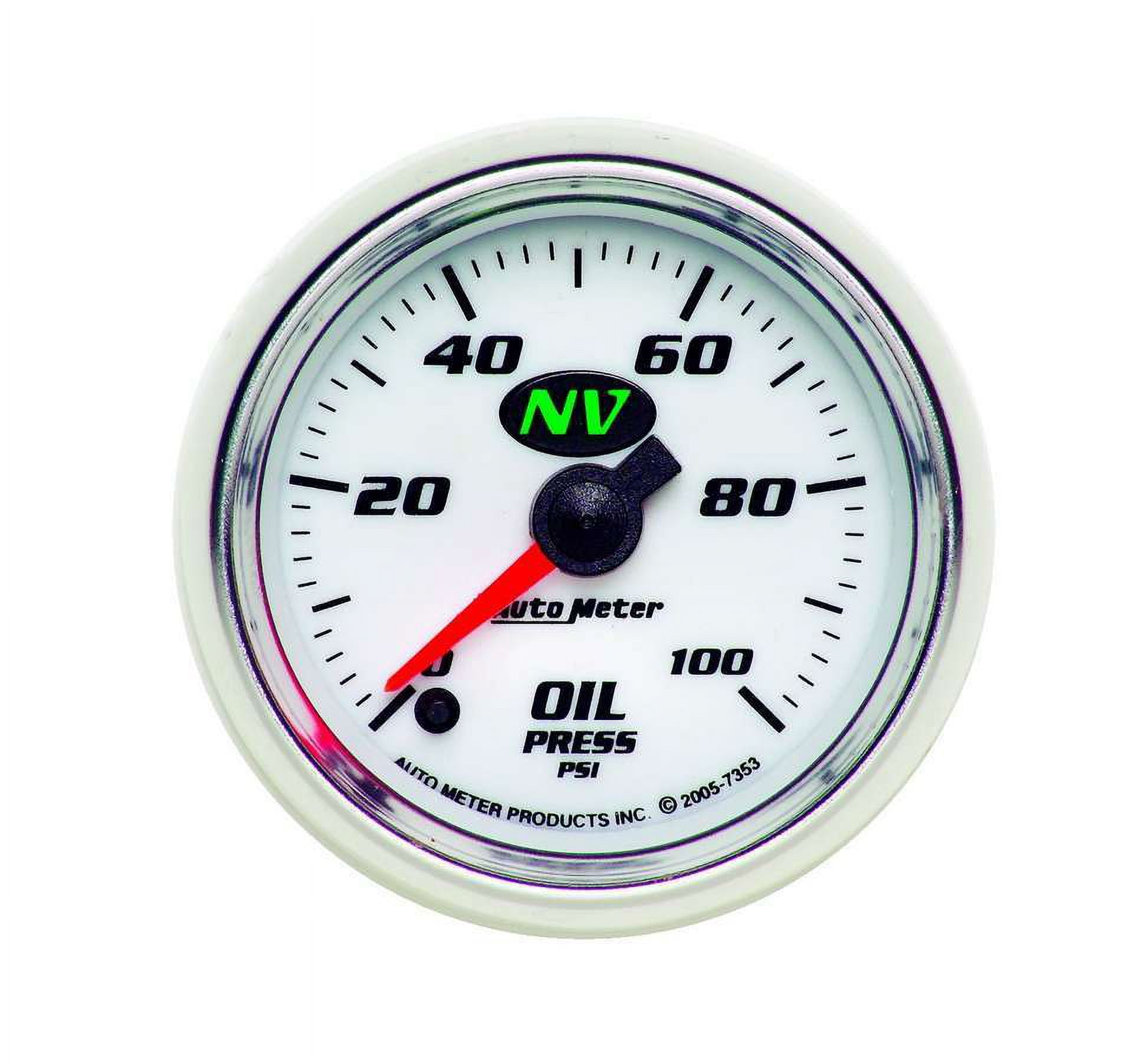 Auto Meter NV Electric Oil Pressure Gauge 7353