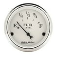 thumbnail image 1 of Autometer 1606 Old Tyme White Fuel Level Gauge, 1 of 1