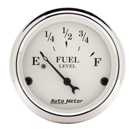 Autometer 1606 Old Tyme White Fuel Level Gauge