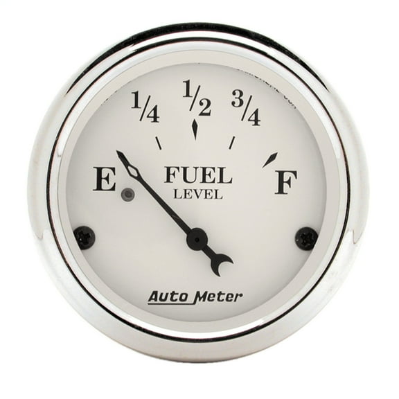 Autometer 1606 Old Tyme White Fuel Level Gauge