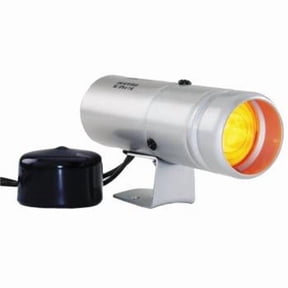 AutoMeter 5335 Shift Light; Silver; w/Yellow Boot;