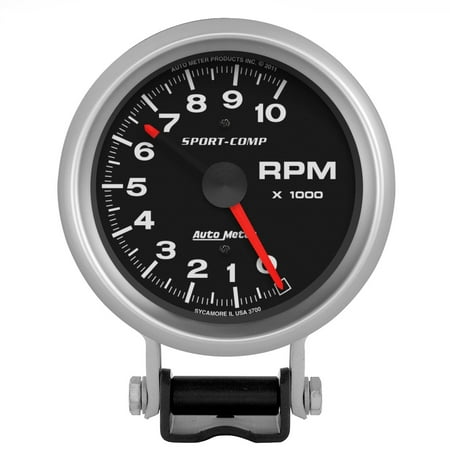 AUTO METER 3700 3-3/4IN TACH, 10,000 RPM, STD IGN