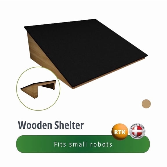AM Robots Wooden Shelter Wall Mounted (Asphalt Roof) Garage Shed 26x21x9 inches, with Screws