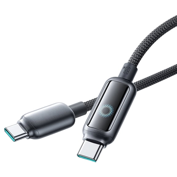 Auto Off USB C Fast Charging Cable With Intelligent Power Protections And LED Light For Phones Tablets Laptops