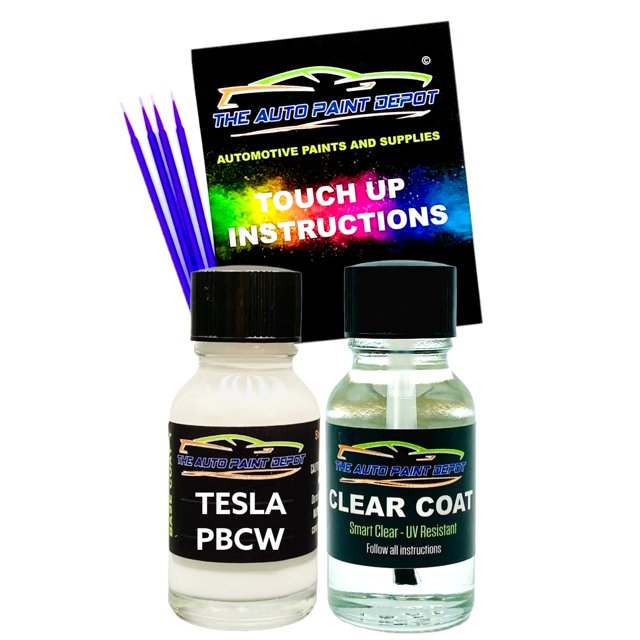 Auto Paint Depot Touch Up Paint for Tesla S, X, 3, Y, Cataline White
