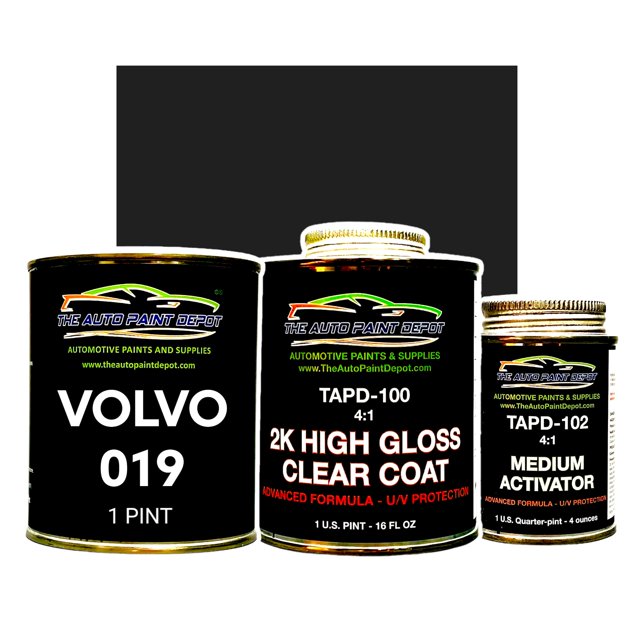 Auto Paint Depot Touch Up Paint for Volvo Black 019 (All Years, All