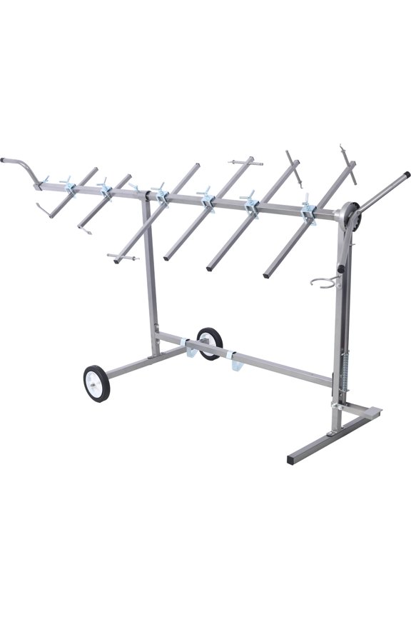 Auto Paint Stand Panel Hood Hanger Spray Rack Paint Rack, 360º Rotating Paint Rack Auto Paint Stand Panel Hood Hanger for Car Bumpers,