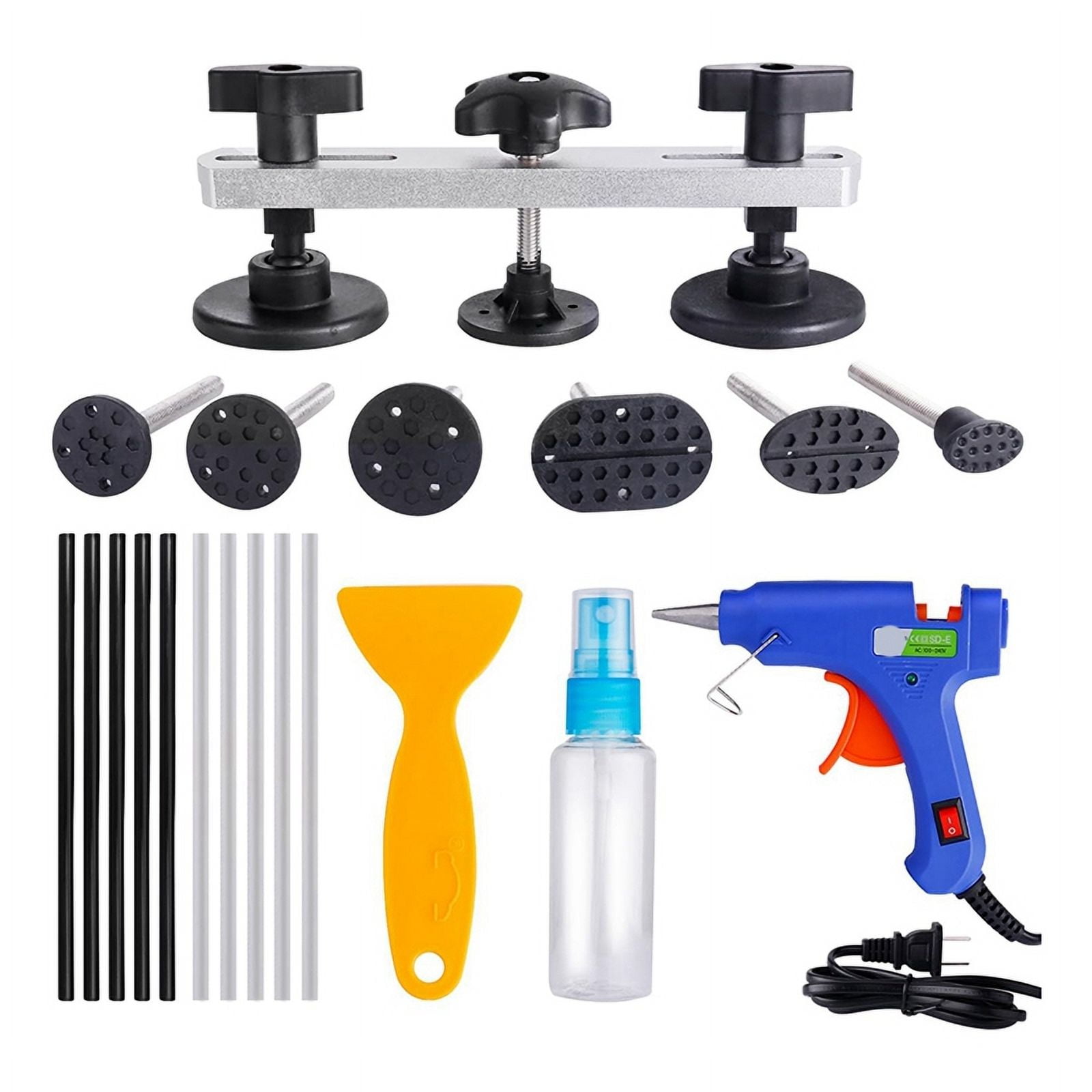 Auto Paintless Dent Repair Tool Kit, for Automobile Motorcycle Refrigerator Body Ding Hail Dent Repair Us Plug