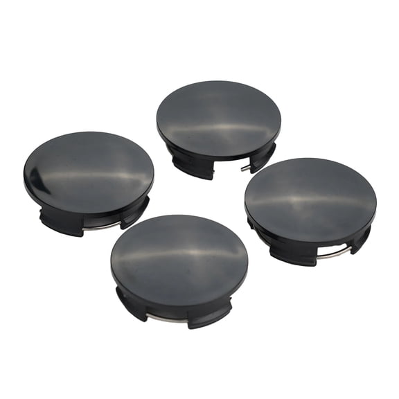Auto Parts Car Wheel Center Cap Kit Plastic Replacement Set Car Accessories Car Decoration 2.24x0.67inch Black