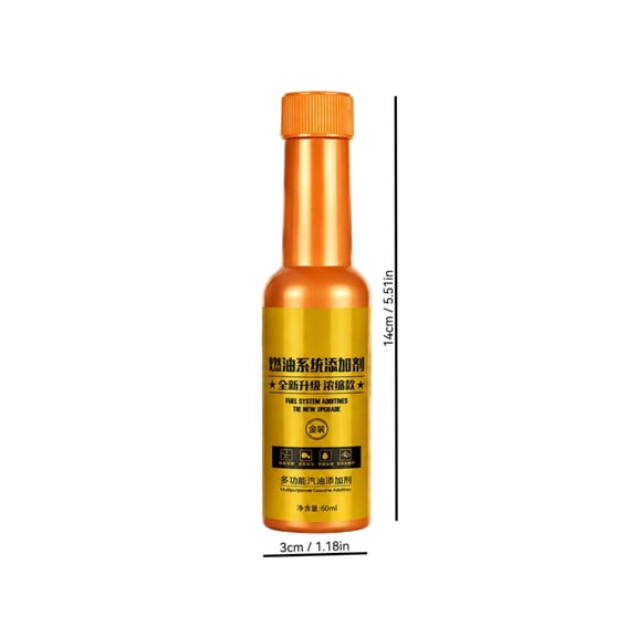 Auto Parts, Engine Boost Up Cleaner Catalytic Converter Cleaner, Fuel System Treatment Additive, for Gasoline and Diesel Car 60ml Yellow