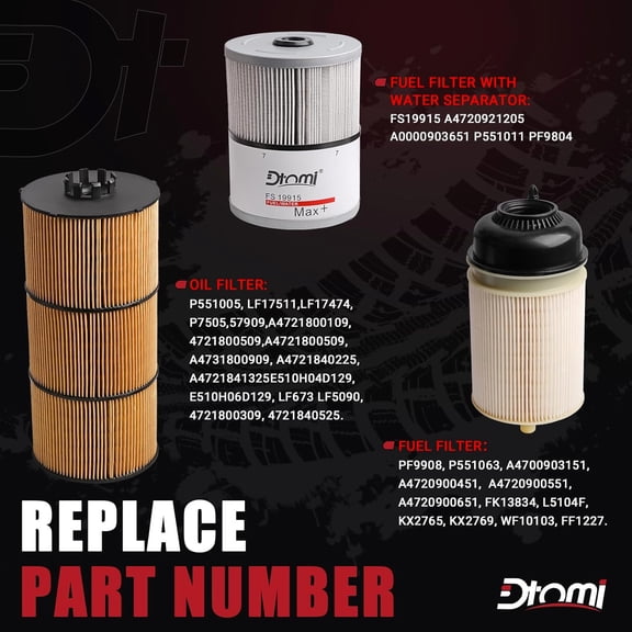Auto Parts Filter Kit for Freightliner Cascadia DD13/DD15/DD16 Diesel Engine