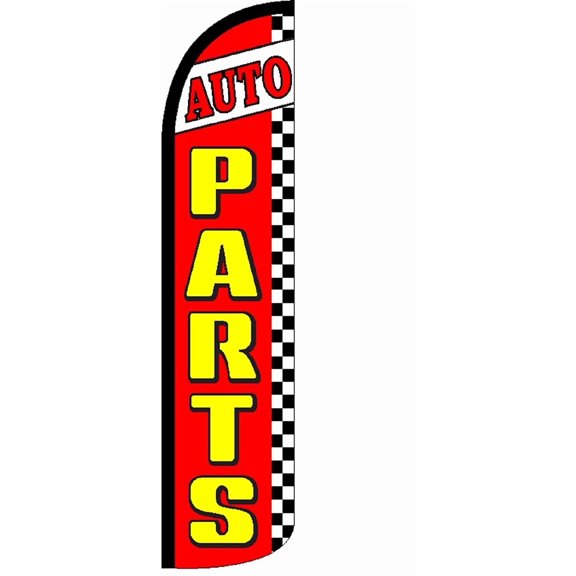 Auto Parts Standard Windless Flag (Hardware Not Include) Advertisement /Business Flags | Feather Flag |