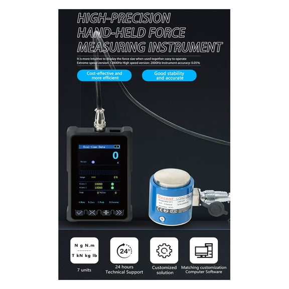 Auto Physical Chassis Dynamometer Measuring Instruments Tension Digital Force Gauge Load Cell Indicator ,Ergonomic Design