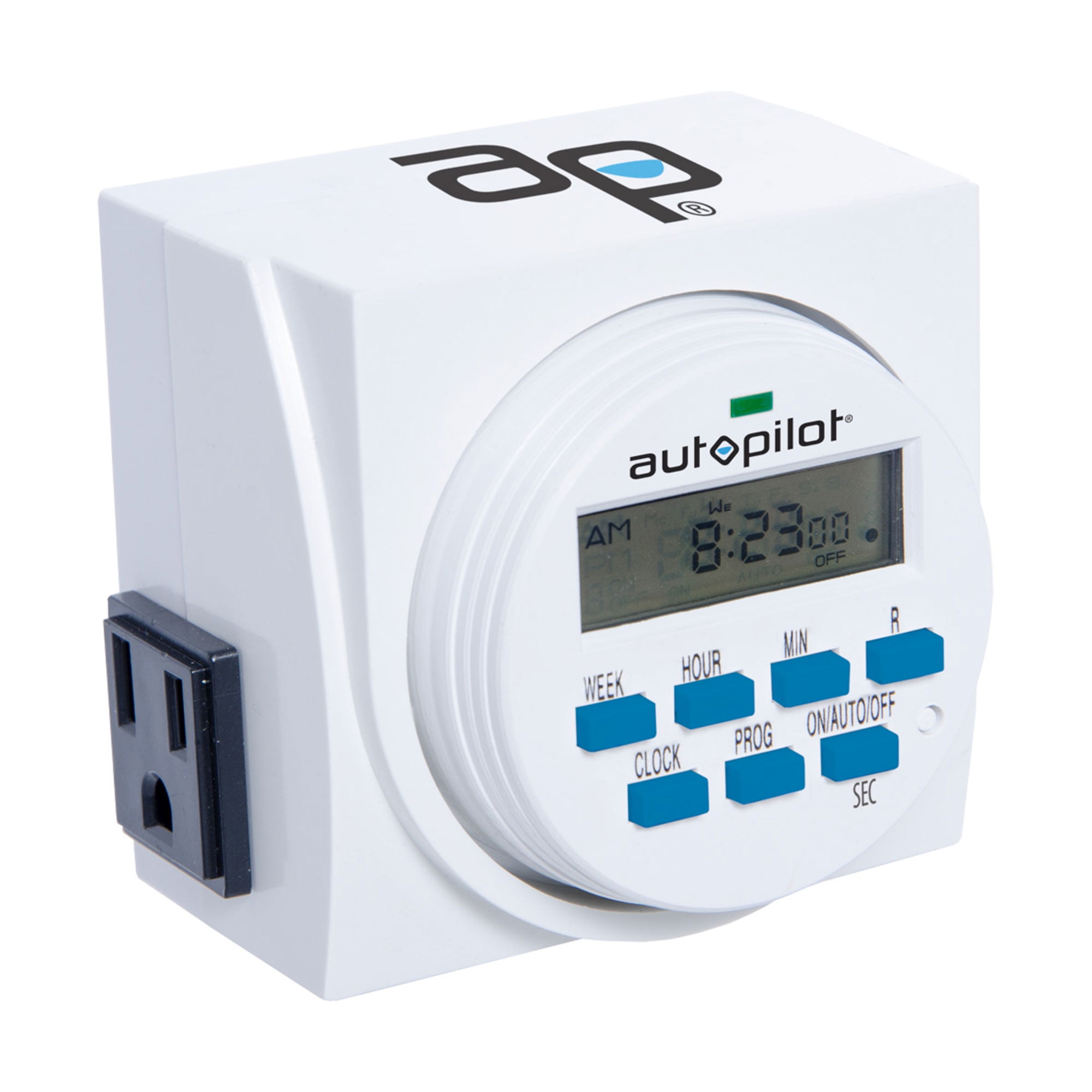 White Digital Dual Outlet Hydroponic Timer