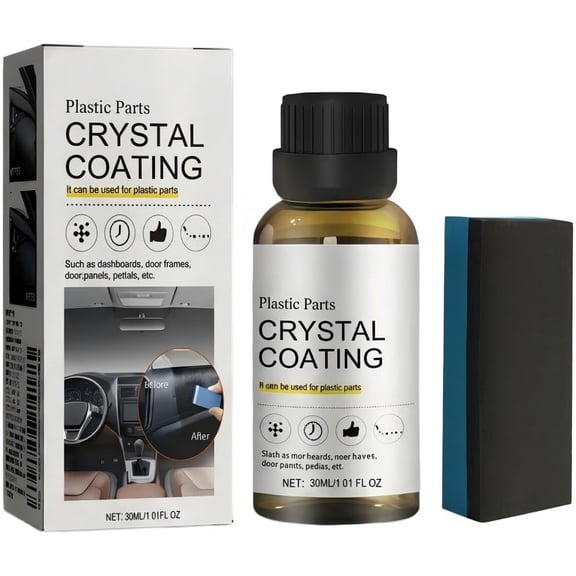 Auto Plastic Coating, Restorer with Sponge Applicator for Car Trim