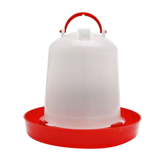 Auto Poultry Drinker Feeder Durable Chick Water Container with Carrying Handle 2.5 L Large Capacity for Pet Bird Poultry