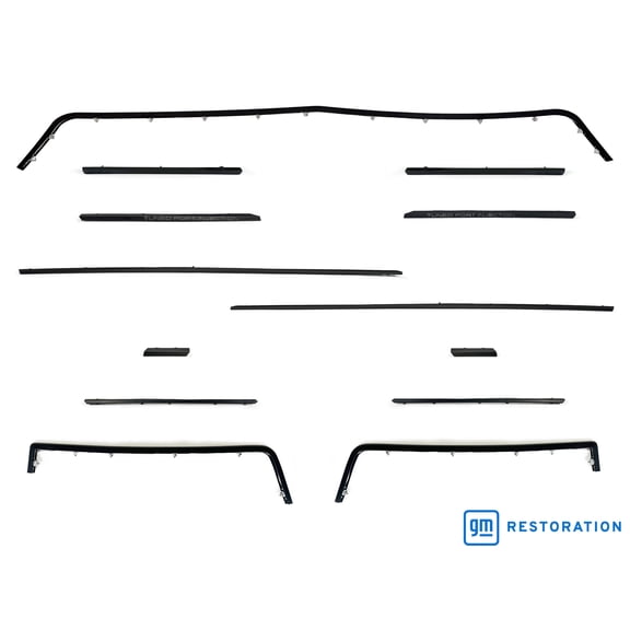 Auto Pro USA Body Trim Molding Full Kit replacement for 1985-1990 C4 Corvette BMPKIT8590