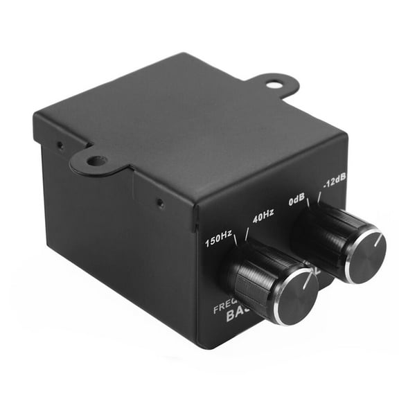 Auto RCA Adjust Line Level Volume Control Knob Subwoofer Equalizer Bass Booster