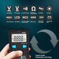 Auto Range Smart Digital Multimeter, DC/AC Portable LCD Display Non