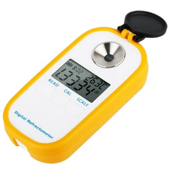 Auto Refractometer Digital Beer Refractometer Wort Hydrometer Brix 50% Alcohol Concentration Meter Wine Alcohol Teste ,Reliable & Consistent Readings