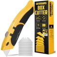Auto Reload Utility Knife with 10 Preloaded 5 Blades, Heavy Duty Box ...