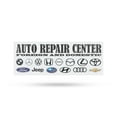 thumbnail image 1 of Auto Repair Center Foreign and Domestic Vinyl Decal 12 Inch x 5 Inch Weatherproof Heavy-Duty Adhesive Backing | All Vehicle Models, Professional Mechanics | Made in USA, 1 of 6