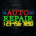 thumbnail image 1 of Auto Repair LED Neon Sign 33"L x 18"H #35042, 1 of 3